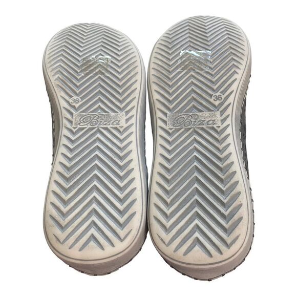 BIZA Athena Women's Leather Lace-up Grey Sneakers NEW 36 5 5.5 - Picture 7 of 7